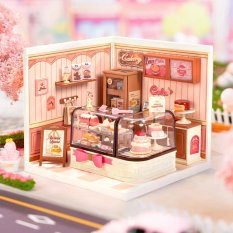 RoboTime 3D Wooden Puzzle Miniature House Tasty Pastry Shop