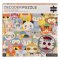 Petit Collage Puzzle animaux 100 pièces avec lunettes 3D