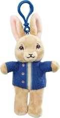 Rainbow Plüsch Schlüsselanhänger Peter Hase in blauer Jacke