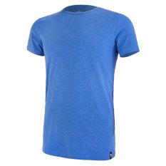 Herren T-Shirt KR dünner U-Ausschnitt Outlast® - blauer Melange