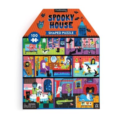 Mudpuppy Haunted House - 100-Piece Shaped Puzzle