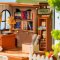 Puzzle 3D en bois RoboTime Miniature de maison Librairie