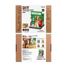 RoboTime 3D Holzpuzzle Miniatur Puppenhaus Post