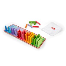 Bigjigs Toys Bastoncini da conteggio arcobaleno