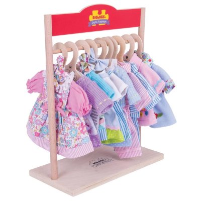 Bigjigs Toys Wieszak na ubrania dla lalek
