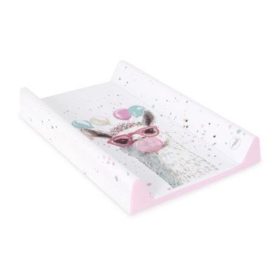 CEBA BABY Wickelauflage 2-seitig mit fester Platte (50x70) Ultra Light Crazy Lama