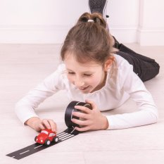 Bigjigs Toys Adhesive Tape Road with Toy Car