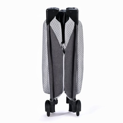 KINDERKRAFT SELECT Potovalna posteljica Leody Grey, Premium