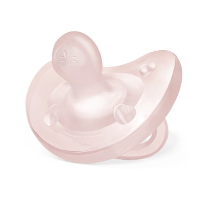 CHICCO Schnuller Physio Vollsilikon 0-6m Mädchen 1 Stk