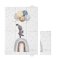 CEBA BABY Materassino Fasciatoio da Viaggio (60x40) Basic Rainbow Walk