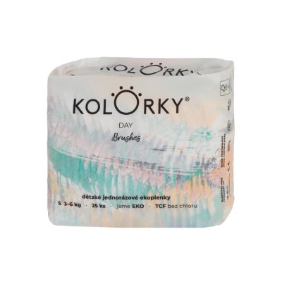 KOLORKY DAY Öko-Einwegwindeln, Pinsel S (3-6 kg) 200 Stk. - MONATSVORRAT