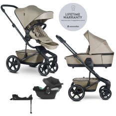 EASYWALKER SET Kinderwagen 4-in-1 Harvey⁵ Premium 2-in-1 Pearl Taupe LITE RWS + CYBEX Aton B2 i-Size + Basis