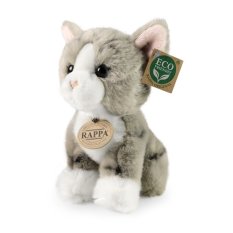 Rappa Plüsch Katze Grau 18 cm ECO-FRIENDLY
