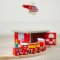 Bigjigs Rail Feuerwehrzug + 3 Schienen