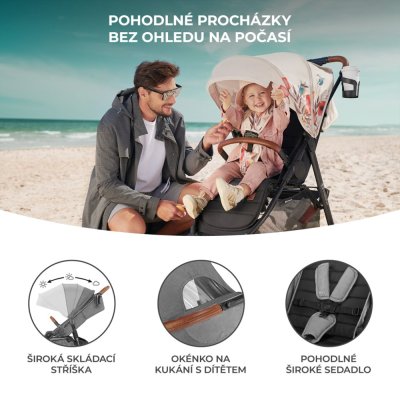 KINDERKRAFT Sportkinderwagen Grande Plus Grau