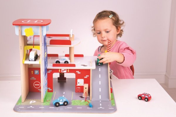 Bigjigs Toys Garage avec parking