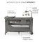 KINDERKRAFT Reisebett Joy 2 mit Zubehör Dark Grey