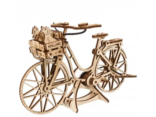 Ugears Puzzle 3D de madera mecánico Bicicleta Holandesa