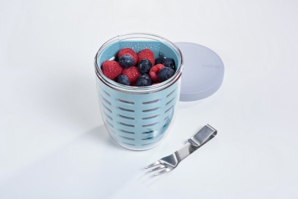 MEPAL Snackbox mit Sieb Ellipse Nordic Green 600 ml
