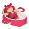 Doudou Jolijou Baba rózsaszín hordozótáskában 20 cm