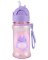 SKIP HOP Zoo Tritan Trinkflasche mit Strohhalm 355ml Narwal 12m+