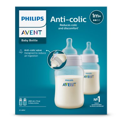 Philips AVENT Steklenička proti kolikam 260ml, 1m+, 2 kom