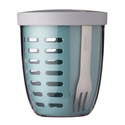 MEPAL Snackbox mit Sieb Ellipse Nordic Green 600 ml