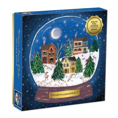 Galison Puzzle Winter Schneekugel 500 Teile
