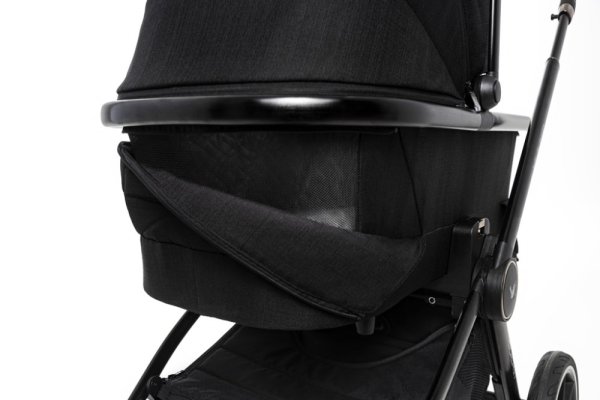 MUUVO SET Kinderwagen 4in1 Quick SE 2 Chromium black Set + CBX By CYBEX Aton B2 i-Size + Basis