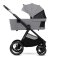 KINDERKRAFT Kombinirani voziček Nea 2 2v1 Platinum Grey