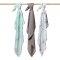 BABYONO Bambus pelene 3 kom Plavo-sive, 70x70 cm
