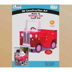 Fiesta Crafts 3D sestavljanka Vintage avto rdeče