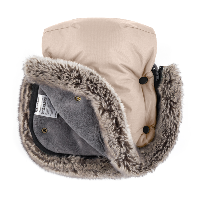 PETITE&MARS Set zimní fusak Arctic 4v1 + rukavice na kočárek Furry Rose Petal