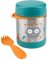 SKIP HOP Spark Style Termos do jedzenia z łyżką/widelcem Robot 325 ml, 3 lata+