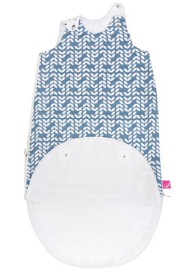 MOTHERHOOD Schlafsack 2in1 ZIP-A-Round Beige Musselin Blue Classics 3–18 m 0,5 Tog