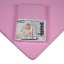 EKO Vodootporna plahta s gumenim jerseyom ružičasta 120x60 cm