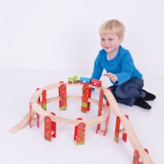 Bigjigs Rail Viacúrovňový set koľají