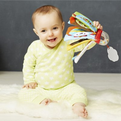 SKIP HOP Boek en rammelaar 2 in 1 Explore&More Draaien en vouwen 0 m+