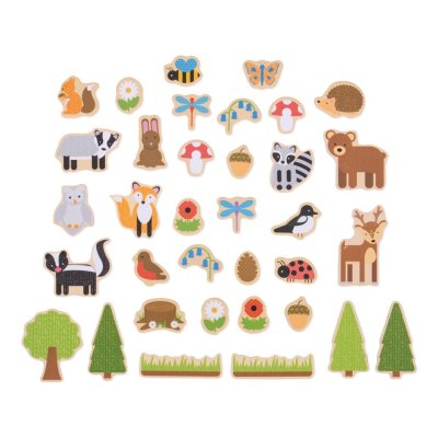 Bigjigs Toys Magnesy leśne zwierzęta