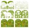 Petit Collage Colouring Book with Stickers In the Forest