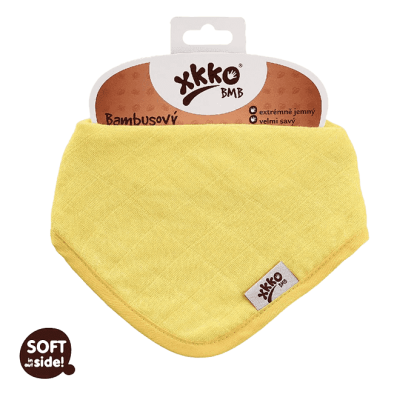 KIKKO Slintáčik/šatka bambusová Colours (1 ks) - lemon