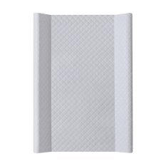 CEBA Changing mat 2-cornered with fixed board (50x70) Comfort Caro Gray