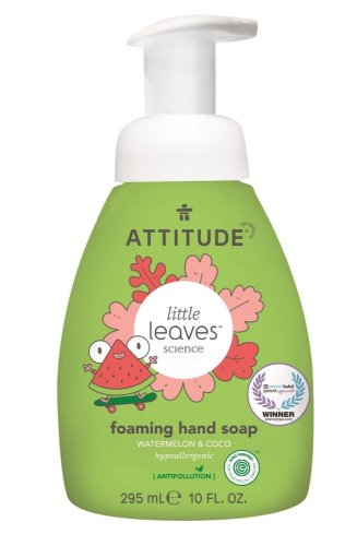 ATTITUDE Otroško penasto milo za roke Little leaves z vonjem lubenice in kokosa, 295 ml