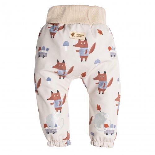 Παιδικό παντελόνι softshell με μεμβράνη Monkey Mum®  - αλεπού μαζεύει μανιτάρια