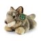 Rappa Plush wolf lying 20 cm ECO-FRIENDLY