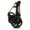 KINDERKRAFT Kombikinderwagen Moov 2 3in1 Pure Black - Schaumstoffräder