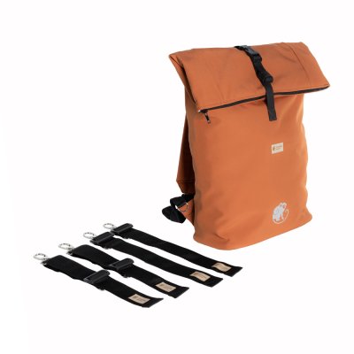 Monkey Mum® Mochila integrada de softshell para portabebés Carrie - Hojas de otoño