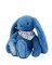Doudou Lapin en peluche avec foulard bleu 35 cm