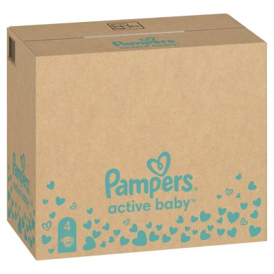PAMPERS Active Baby Pieluszki jednorazowe 4 (9-14 kg) 180 szt. - MAGAZYN MIESIĘCZNY