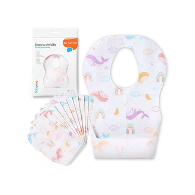 BABYONO Disposable bibs 10 pcs, 6m+